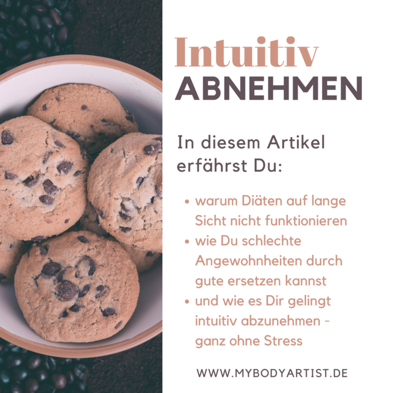 Über 90 % der Frauen schaffen es nicht ihre Diät durchzuziehen. Wir verraten Dir, woran das liegt und wie Du ganz intuitiv abnehmen kannst ohne Stress.
