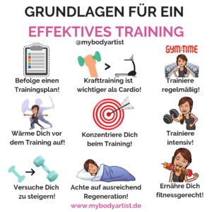 Wenn Du Deinen Körper schöner formen willst, ist es nicht nur wichtig, dass Du Deine Ernährung etwas umstellst, sondern auch, dass Du Dir angewöhnst regelmäßig zu trainieren. Daher werde ich Dir heute einmal zeigen, welche Angewohnheiten Dir dabei helfen können mit wenig Aufwand Fortschritte beim Training erzielen zu erzielen.  www.mybodyartist.de