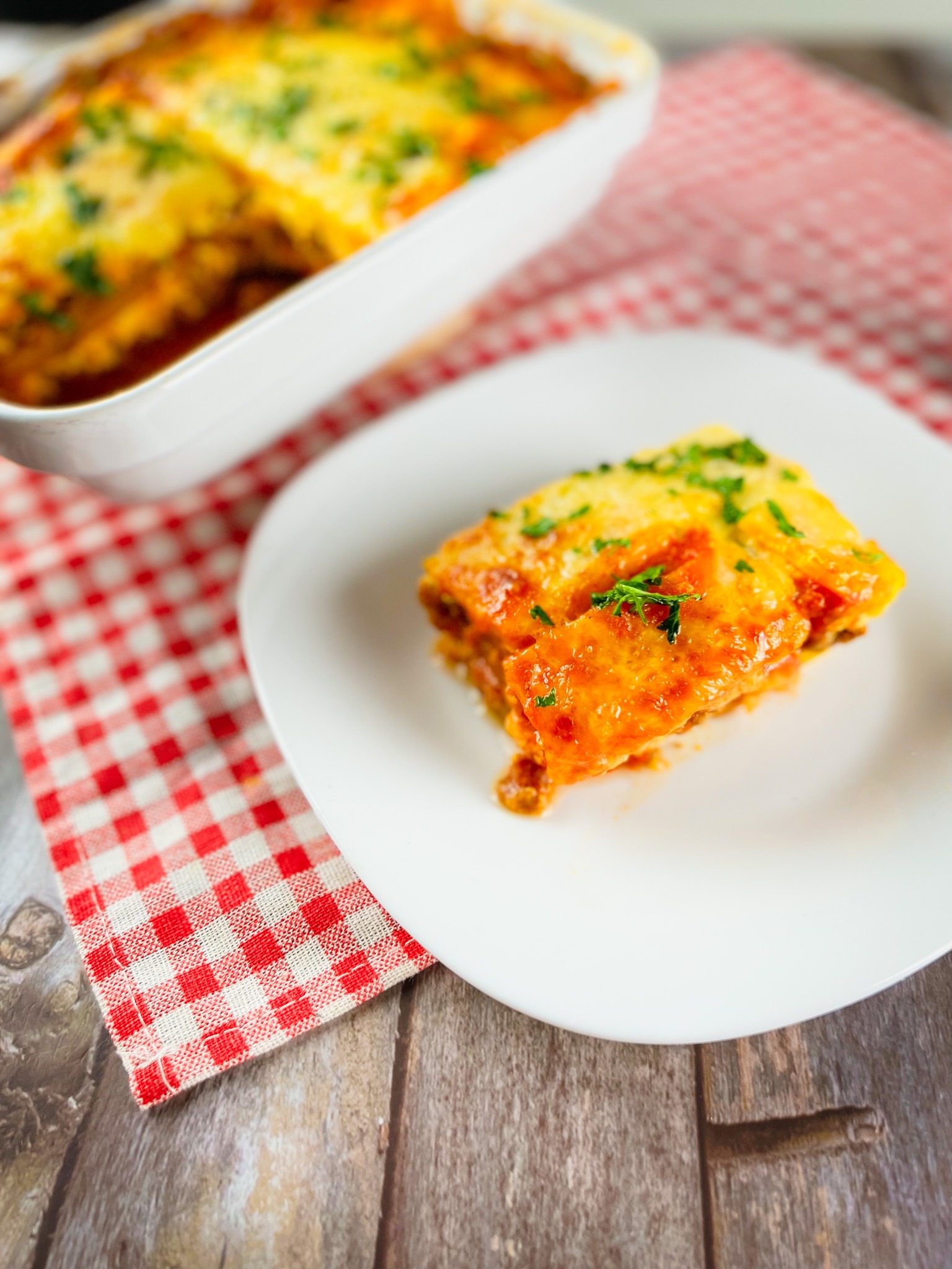 Low Carb Kürbis Lasagne (48 g Eiweiß pro Portion)Mybodyartist
